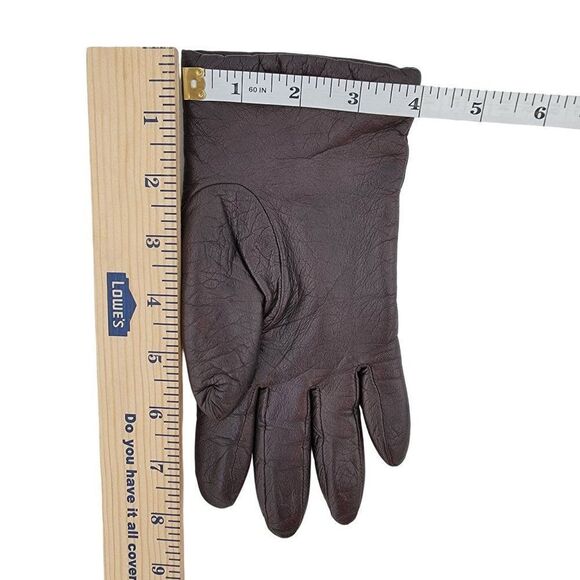 Vintage Fownes Womens Genuine Leather Gloves Cashmere Lined Small - Picture 5 of 5